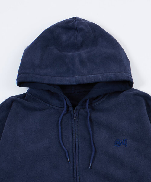 パーカー 「Sourcream/サワークリ―ム」ワッフルFADEフルジップパーカー レディース メンズ Sourcream パーカー 2サイズ「SOURCREAM/サワークリーム」刺繍