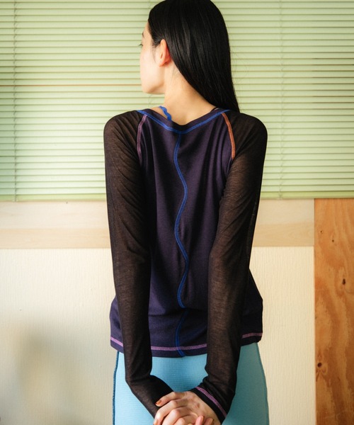 PAMM（パム） tシャツ PAMMのシースルーラグランロンT レディース