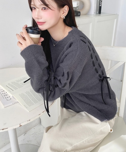 momo ニット3枚セット momo ニット3枚セット あしたのニット ネックセーター［糸セット
