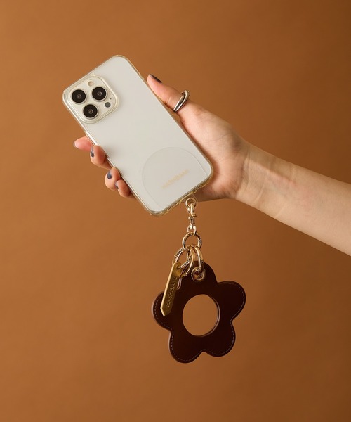 Hashibami（ハシバミ） キーホルダー 「HASHIBAMI」フラワー型チャーム