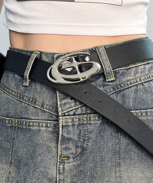 合成皮革 黒 ベルト メタルバックル 楽天市場】メタルバックル ナローレザーベルト 本革 レザー ベルト