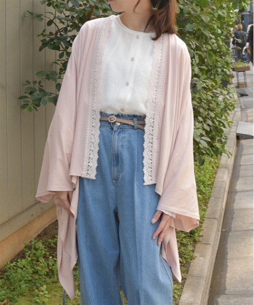 axes femme レインコート カッパ バラ釦付UVイレヘムポンチョ