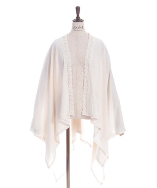 axes femme レインコート カッパ バラ釦付UVイレヘムポンチョ