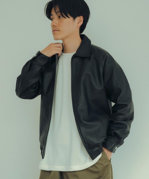 Urban Research 【本革】レザージャケット　ブラック　38 ITEMS URBANRESEARCH（アイテムズ アーバンリサーチ） レザー