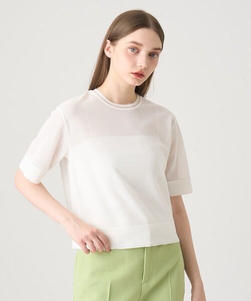 tシャツ ラッセルメッシュ プルオーバー レディース
