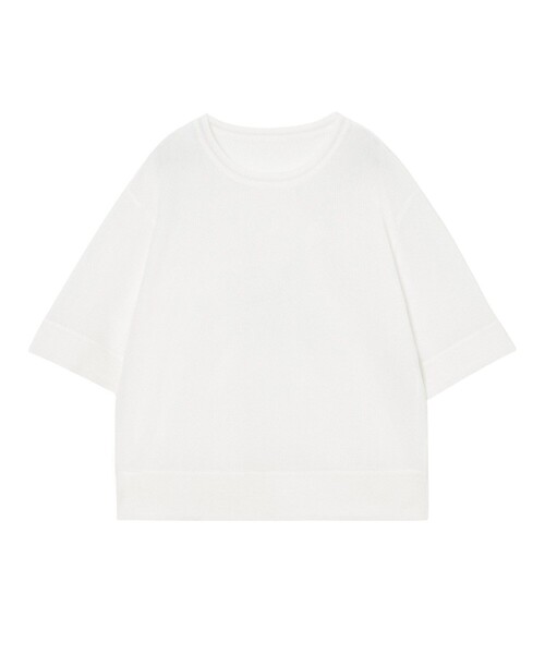 ANAYI（アナイ） tシャツ 半袖 ラッセルメッシュ プルオーバー