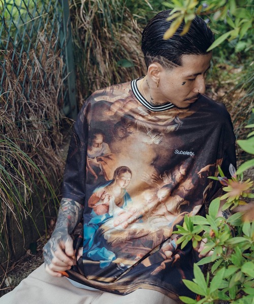 Subciety（サブサエティ） tシャツ Soccer game shirt メンズ