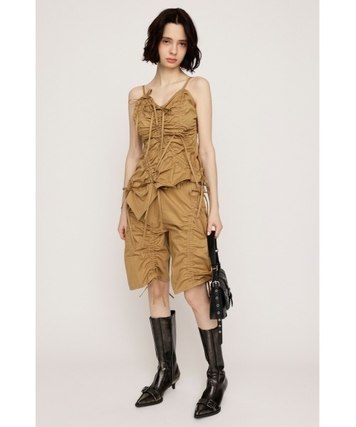 SLY（スライ） スラックス パンツ DRAWSTRING HALF PT ドロー