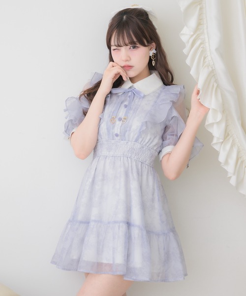 ROJITA（ロジータ） ワンピース 「再販決定/Mサイズ追加」花柄半袖ミニ