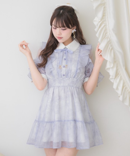 ROJITA（ロジータ） ワンピース 「再販決定/Mサイズ追加」花柄半袖ミニ