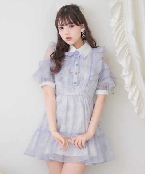 ROJITA（ロジータ） ワンピース 「再販決定/Mサイズ追加」花柄半袖ミニ