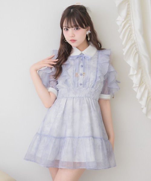 ROJITA（ロジータ） ワンピース 「再販決定/Mサイズ追加」花柄半袖ミニ