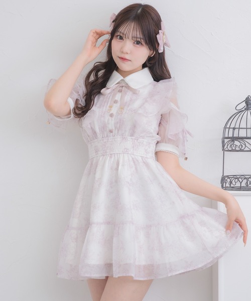 ROJITA（ロジータ） ワンピース 「再販決定/Mサイズ追加」花柄半袖ミニ