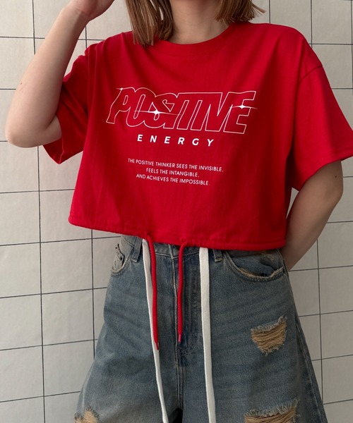 サンプル品　ドロストロゴTシャツ WOND tシャツ WOND/ドロストロゴショートT レディース