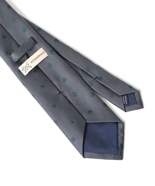 BEAMS F（ビームスF） ネクタイ FITZGERALD / シルク ドット柄