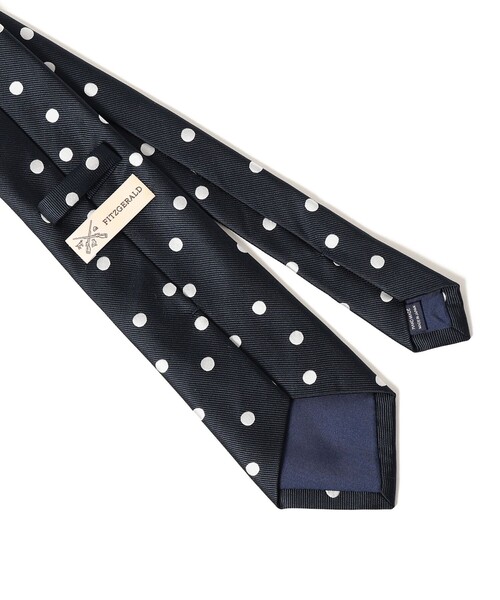 BEAMS F（ビームスF） ネクタイ FITZGERALD / シルク ドット柄