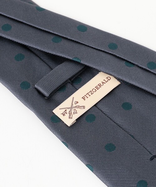 BEAMS F（ビームスF） ネクタイ FITZGERALD / シルク ドット柄