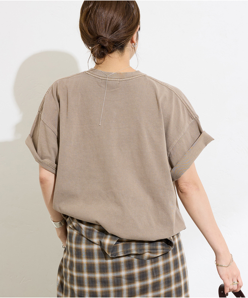 JOURNAL STANDARD tシャツ 「追加2」ラウンドヘムピグメントT