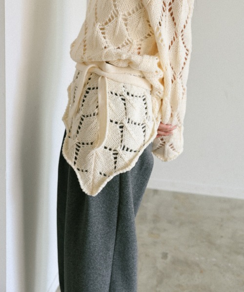 select MOCA（セレクトモカ） スカート 透かし編みラップレイヤード