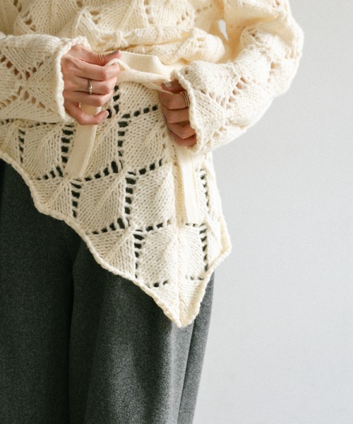 select MOCA（セレクトモカ） スカート 透かし編みラップレイヤード