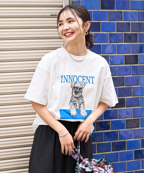 FREAK'S STORE（フリークスストア） tシャツ ドッグ アート プリントT
