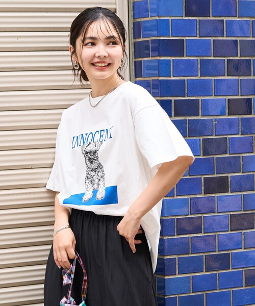 FREAK'S STORE（フリークスストア） tシャツ ドッグ アート プリントT