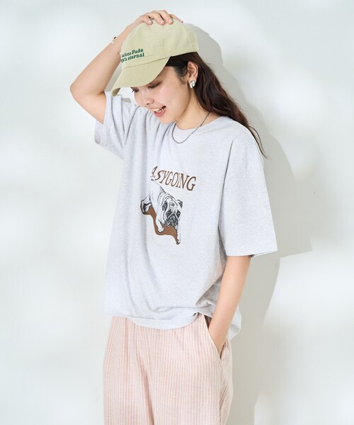 FREAK'S STORE（フリークスストア） tシャツ ドッグ アート プリントT