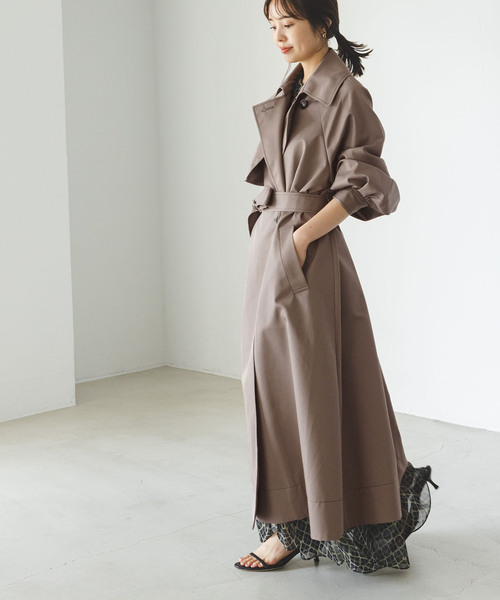 NOBLE（ノーブル） トレンチコート 36 グレー レディース : ZOZOTOWN