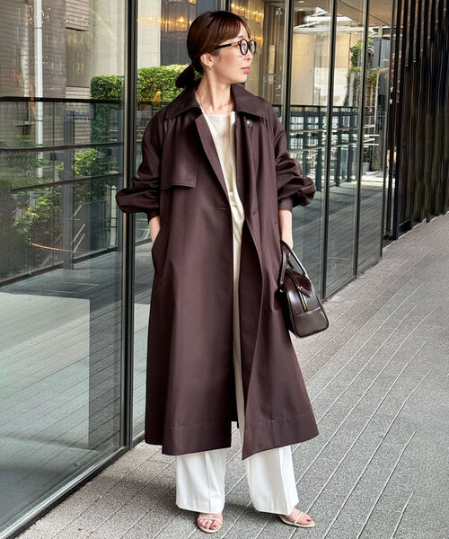 NOBLE（ノーブル） トレンチコート 36 グレー レディース : ZOZOTOWN