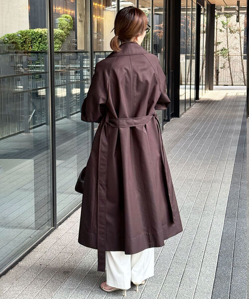 NOBLE（ノーブル） トレンチコート 36 グレー レディース : ZOZOTOWN