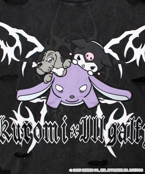 GALFY（ガルフィー） tシャツ 「GALFY/ガルフィー」×「KUROMI/クロミ