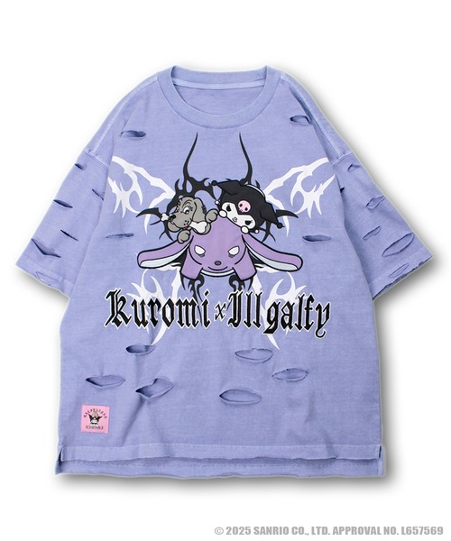 GALFY tシャツ 「GALFY/ガルフィー」×「KUROMI/クロミ」イル