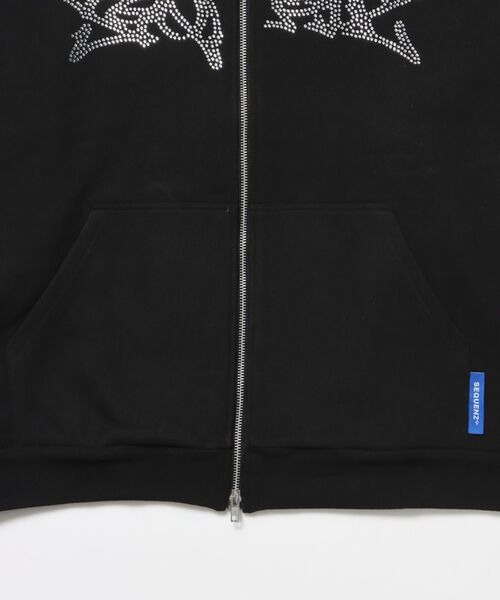 SEQUENZE パーカー 「SEQUENZ（シークエンズ）」RHINE STONE ZIP P/K