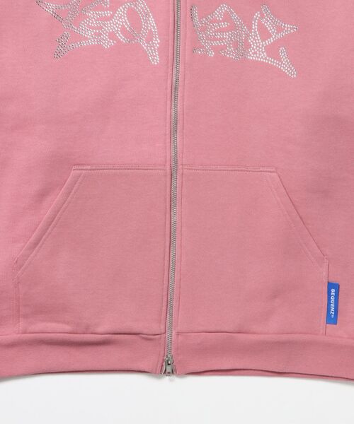 SEQUENZE パーカー 「SEQUENZ（シークエンズ）」RHINE STONE ZIP P/K
