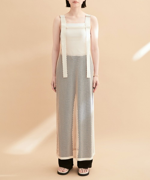 ADAM ET ROPE サロペットロングスカート　2way 美品　アダムエロペ ADAM ET ROPE' 「ADAM ROPE'」 サロペットスカート FREE オフ