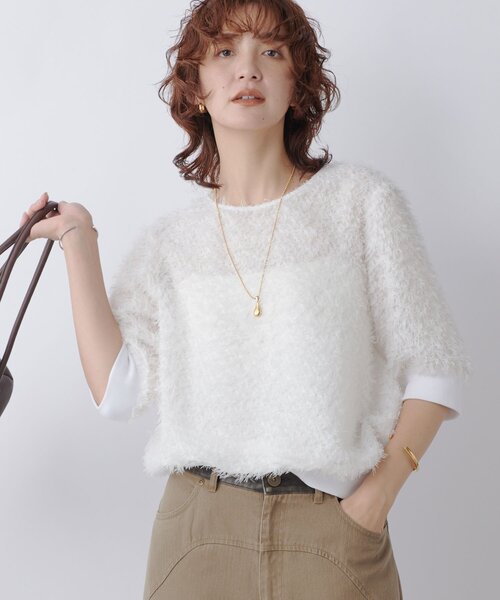 RIVE DROITE ブラウス RIVE DROITE（リヴドロワ） ブラウス シャツ 「着映え」リブ付き