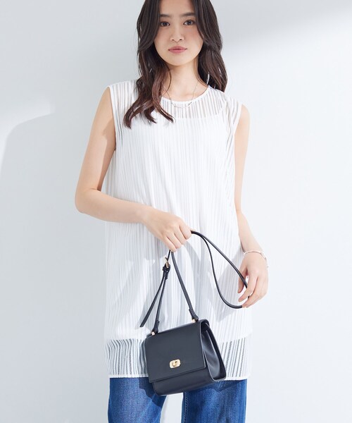 【新品】INDIVI   チュニック INDIVI（インディヴィ） チュニック 「洗える／セットアップ可能