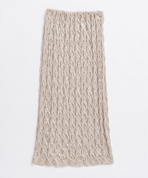 MAISON SPECIAL（メゾンスペシャル） スカート Velor Shirring Skirt