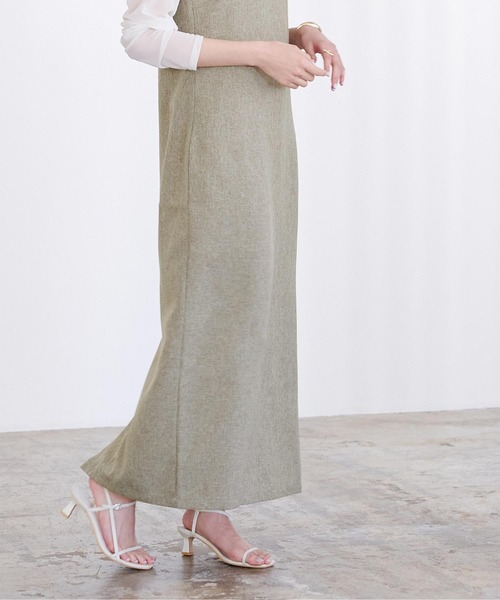 「ur's」 キャミソールワンピース M アイボリー レディース_画像5