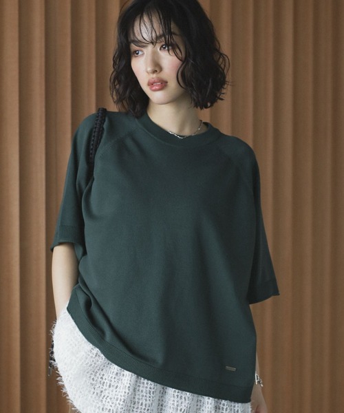 Green Parks（グリーンパークス） ニット セーター トレーナー風ニット