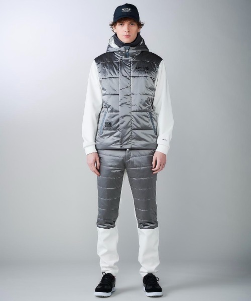 archivio（アルチビオ） ブルゾン アウター 「MENS」異素材切替中綿撥