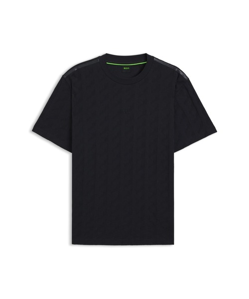tシャツ コットン Tシャツ ジャカードパターン メンズ