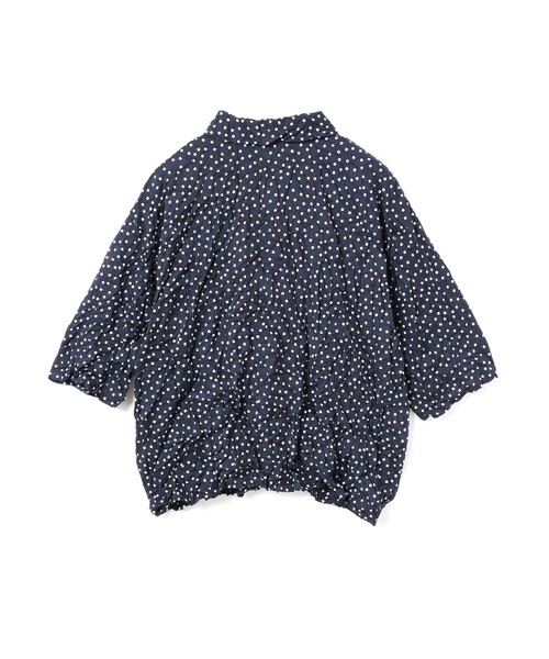mizuiroind（ミズイロインド） ブラウス シャツ ドットプリント