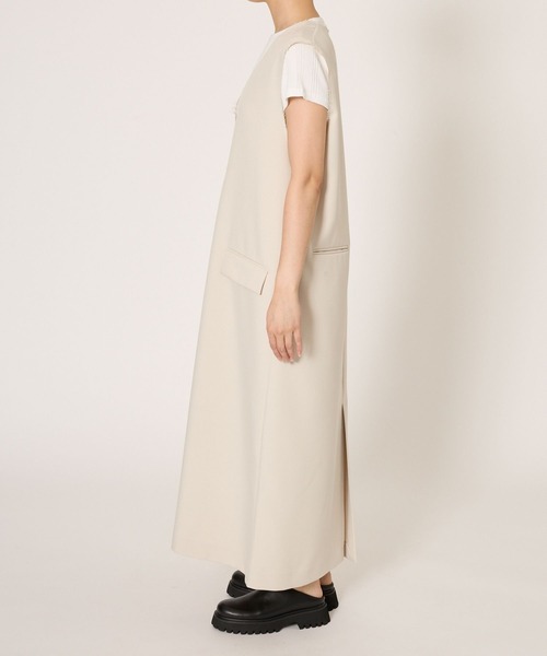 BABYLONE ワンピース ツイルVネックワンピース : ZOZOTOWN Yahoo