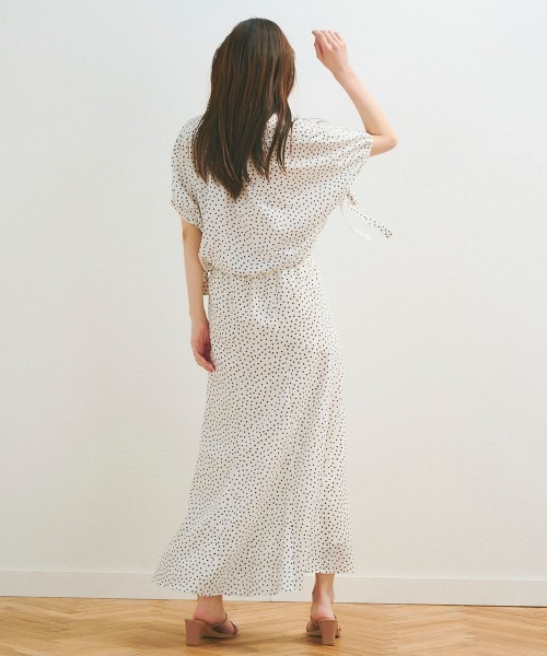「Droite lautreamont」 半袖ブラウス M ダークネイビー レディース_画像9