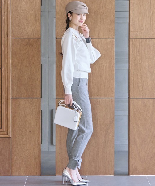 Chesty（チェスティ） ニット セーター フラワーモチーフカットアウト