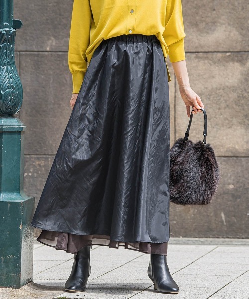 LAUTREAMONT（ロートレアモン） スカート シアーブライト リバーシブル