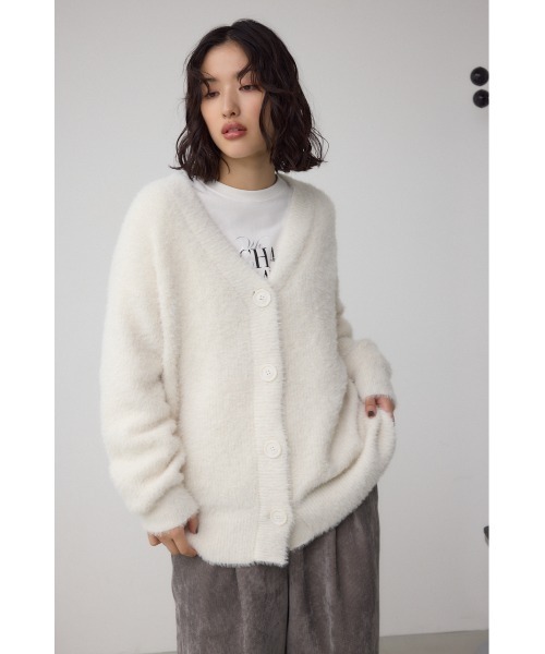 AZUL BY MOUSSY（アズールバイマウジー） カーディガン モヘヤライク