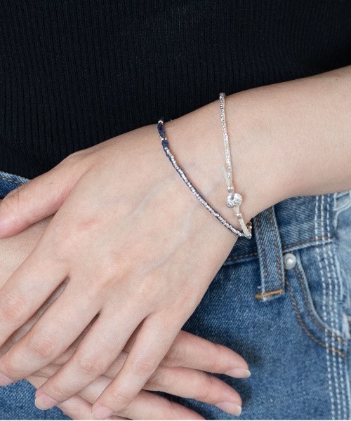 amp japan（アンプジャパン） ブレスレット SENTI SV BEADS BR amp