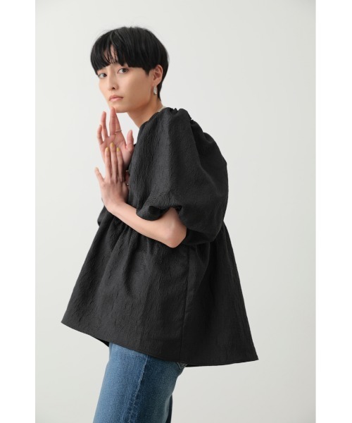 「crie conforto」 半袖ブラウス MEDIUM ブラック レディース_画像2